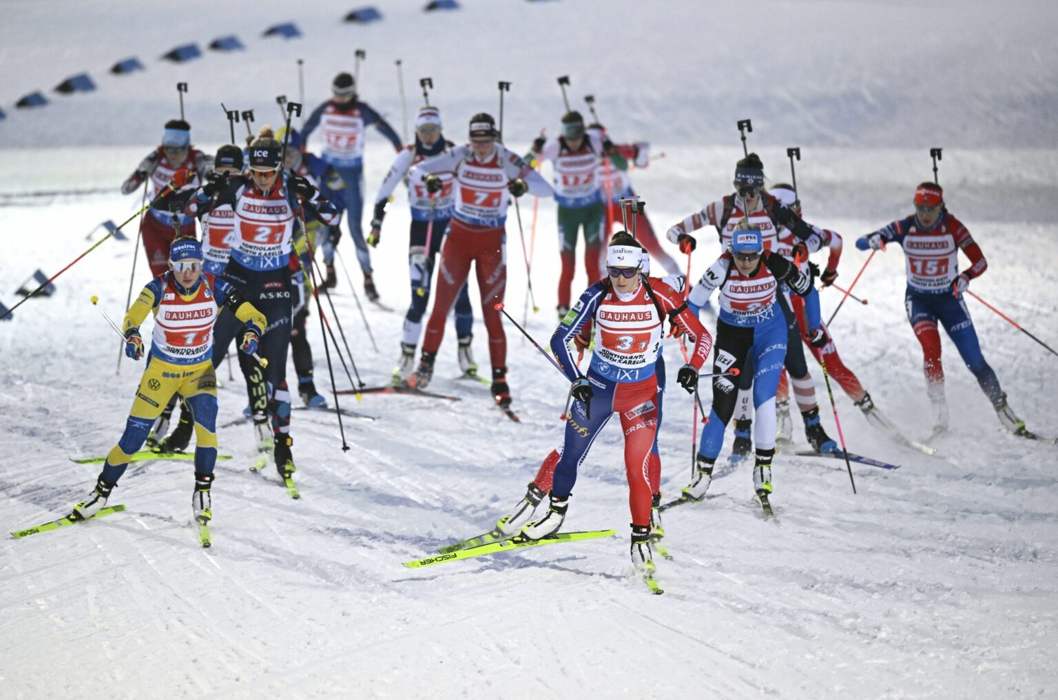 Deutsche Biathletinnen feiern Staffel-Platz zwei