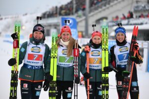 Deutsche Biathletinnen Staffel-Dritte in Oberhof